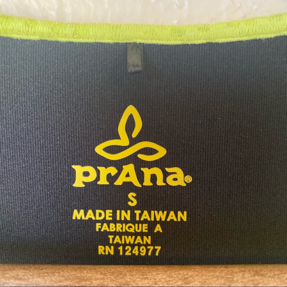 {Prana} Athletic Mika Neon Yellow Tank Size Small - Picture 6 of 9